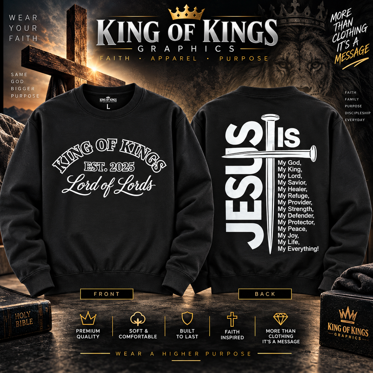 Long sleeve crewneck
